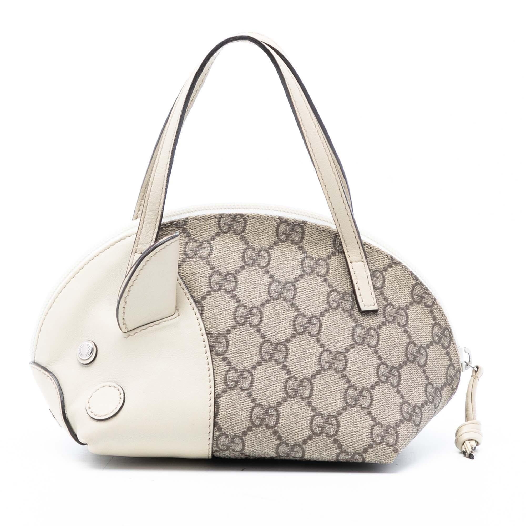 Gucci GG Supreme Zoo Handbag