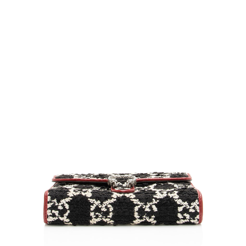 Gucci GG Tweed Dionysus Chain Wallet