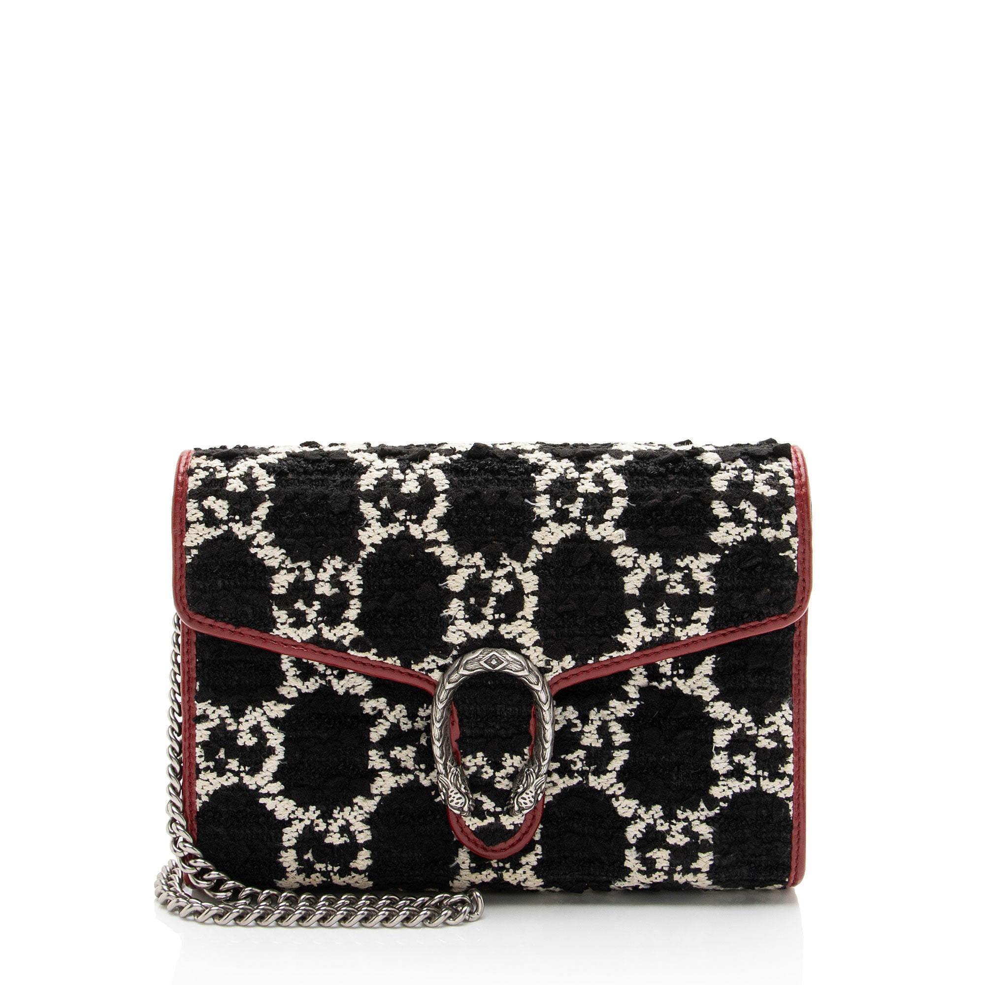 Gucci GG Tweed Dionysus Chain Wallet