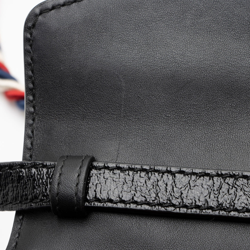 Gucci GG Velvet Web Sylvie Mini Top Handle (SHF-G3UDXc)