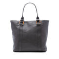 Gucci Grained Calfskin Bamboo Shopper Tote