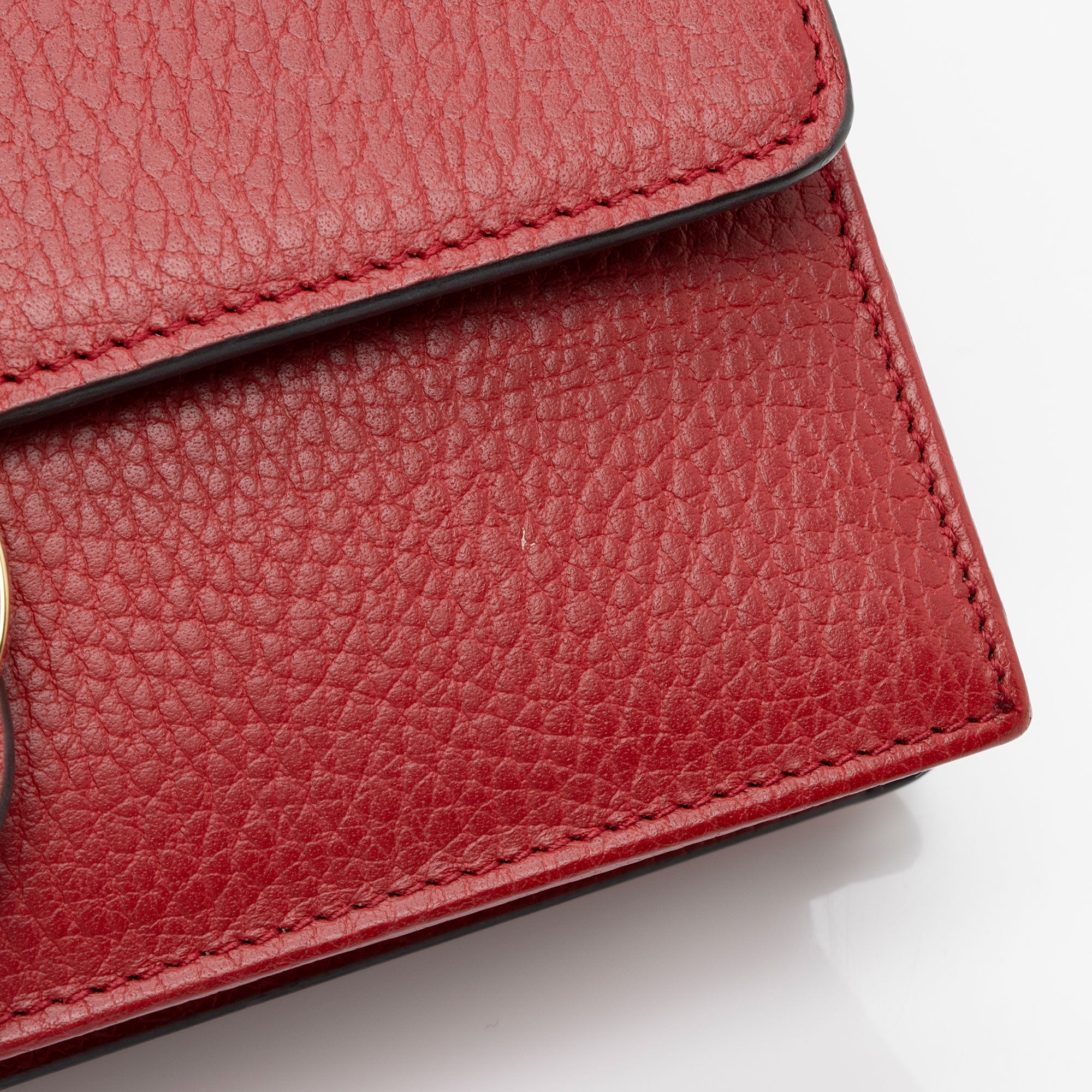 Gucci Grained Calfskin Interlocking G Chain Wallet (SHF-SJaalH)
