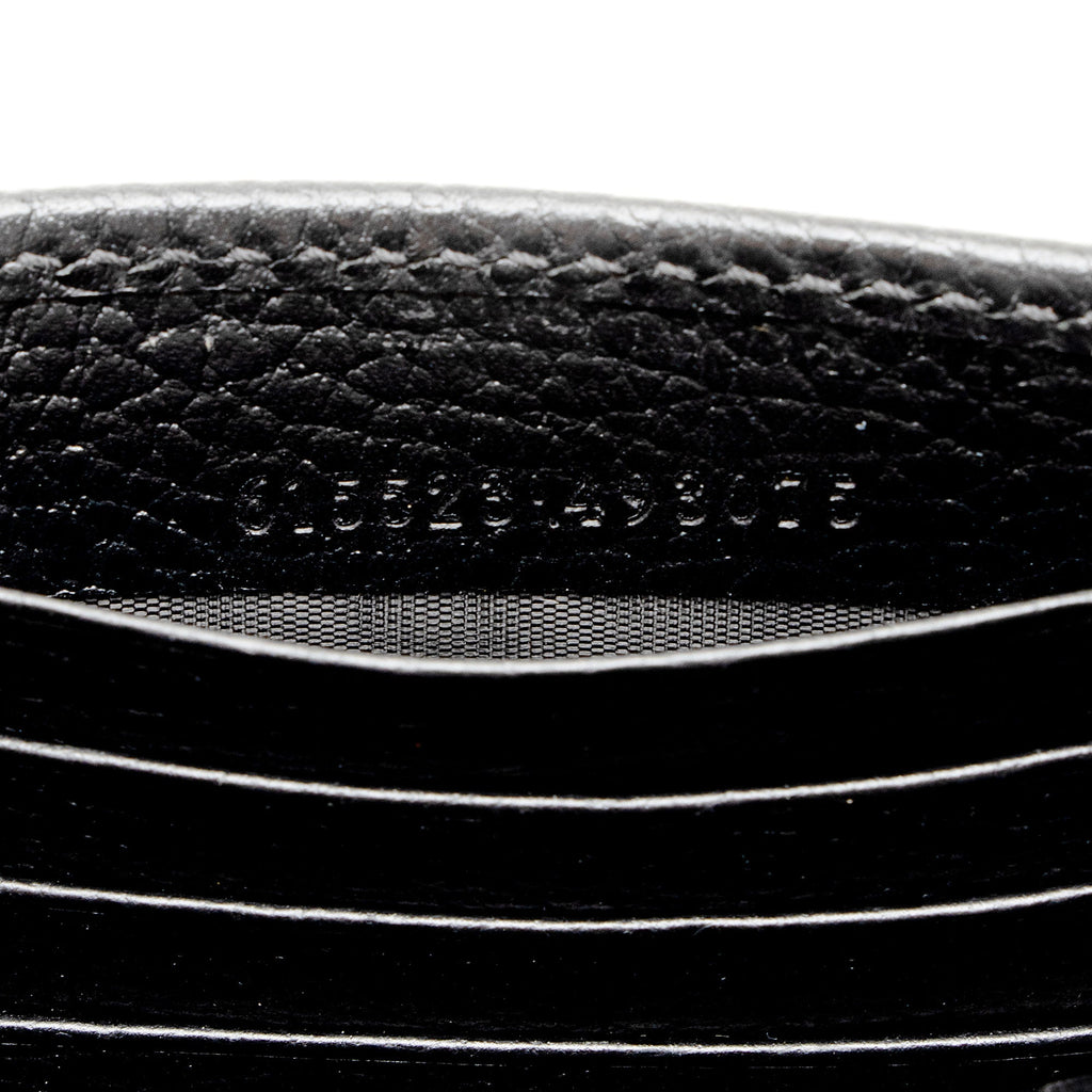 Gucci Grained Calfskin Interlocking G Chain Wallet