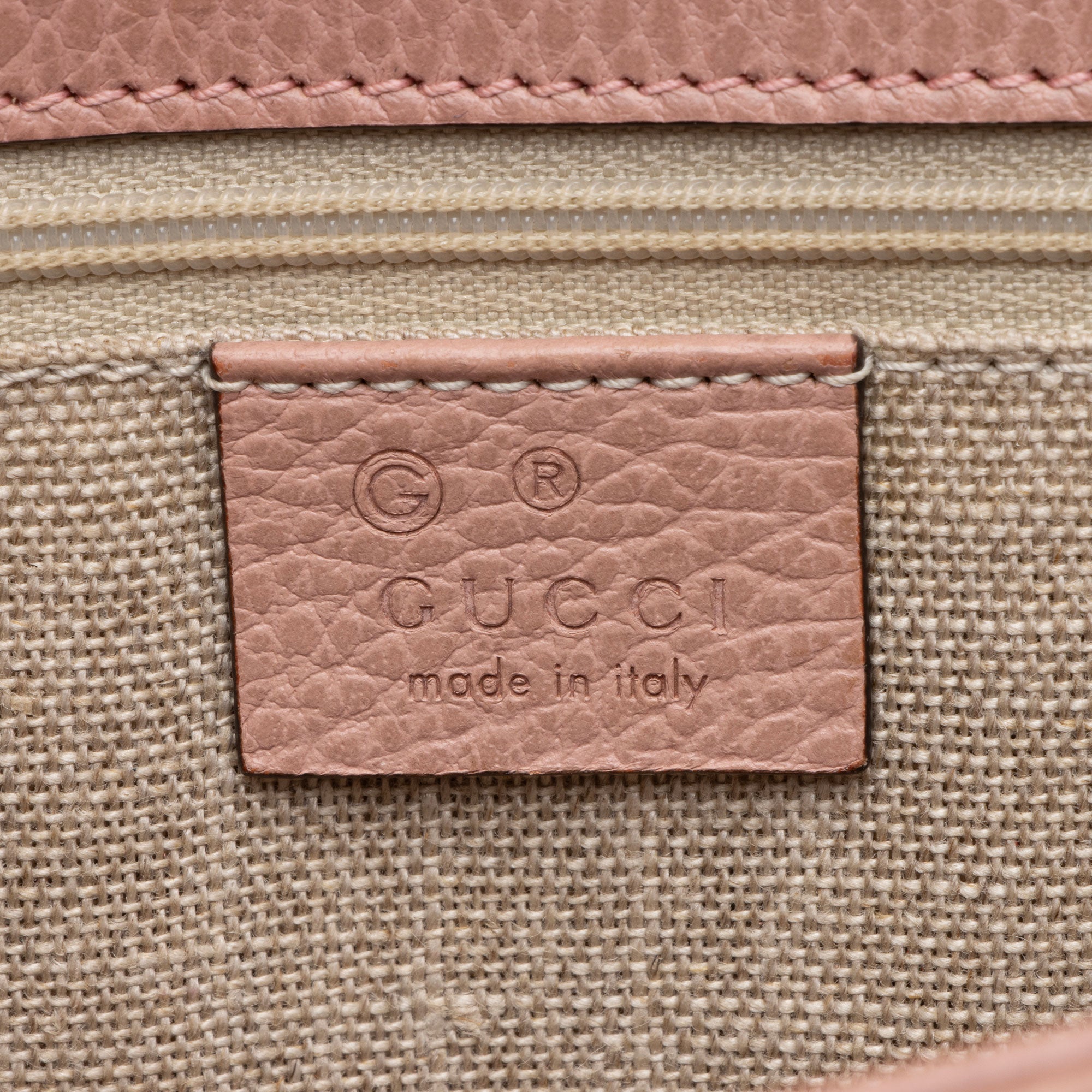 Gucci Grained Calfskin Interlocking G Medium Shoulder Bag