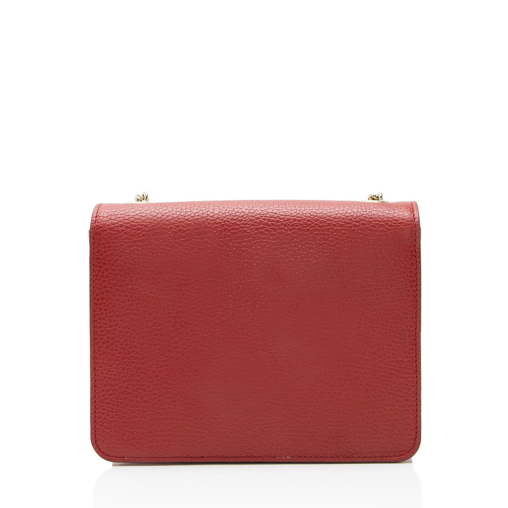 Gucci Grained Calfskin Interlocking G Small Shoulder Bag