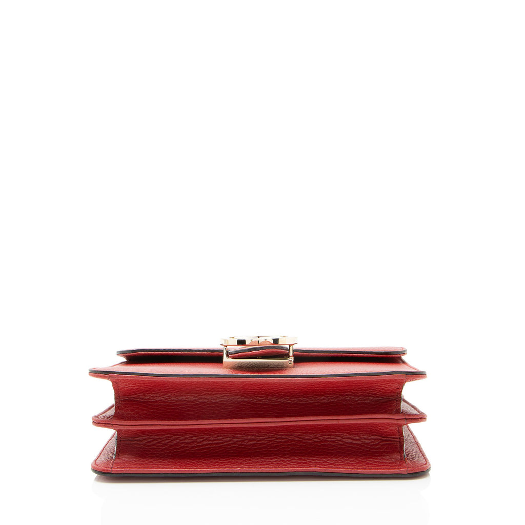 Gucci Grained Calfskin Interlocking G Small Shoulder Bag