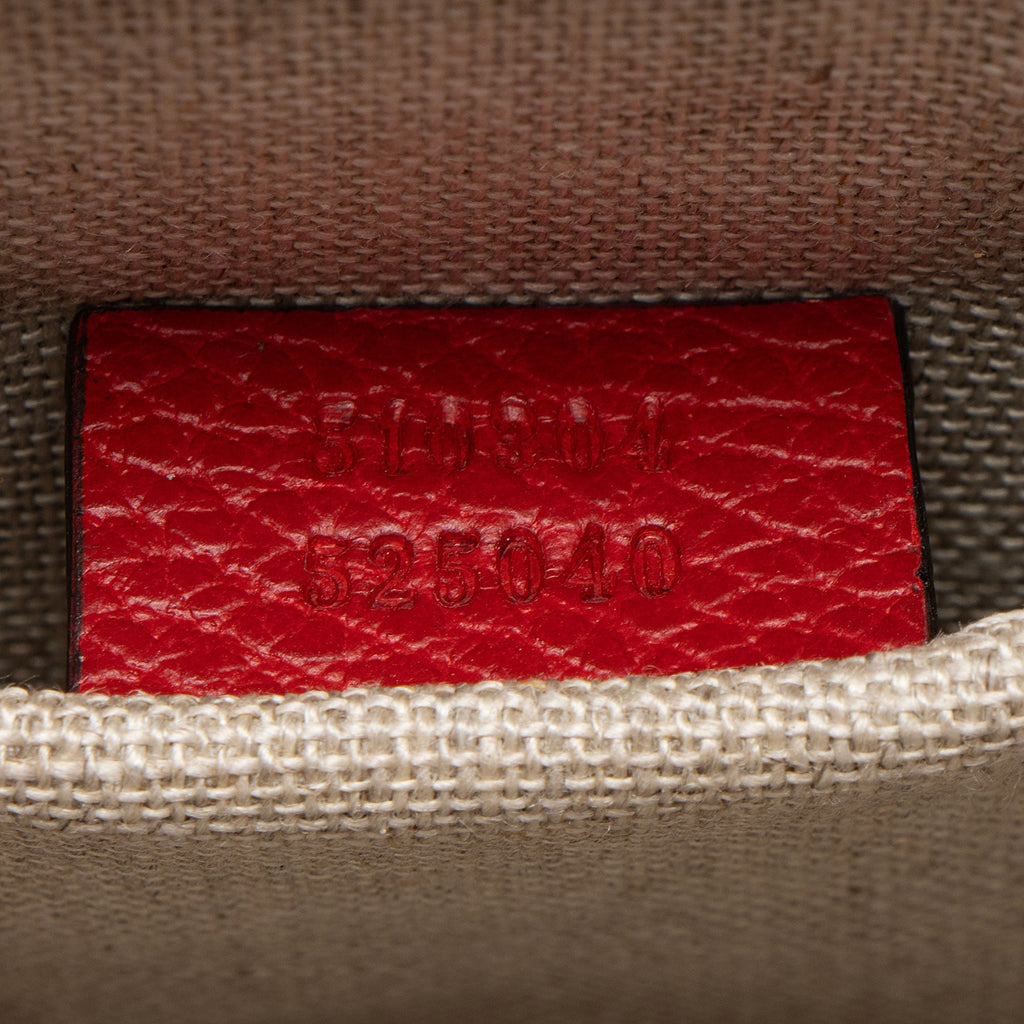Gucci Grained Calfskin Interlocking G Small Shoulder Bag