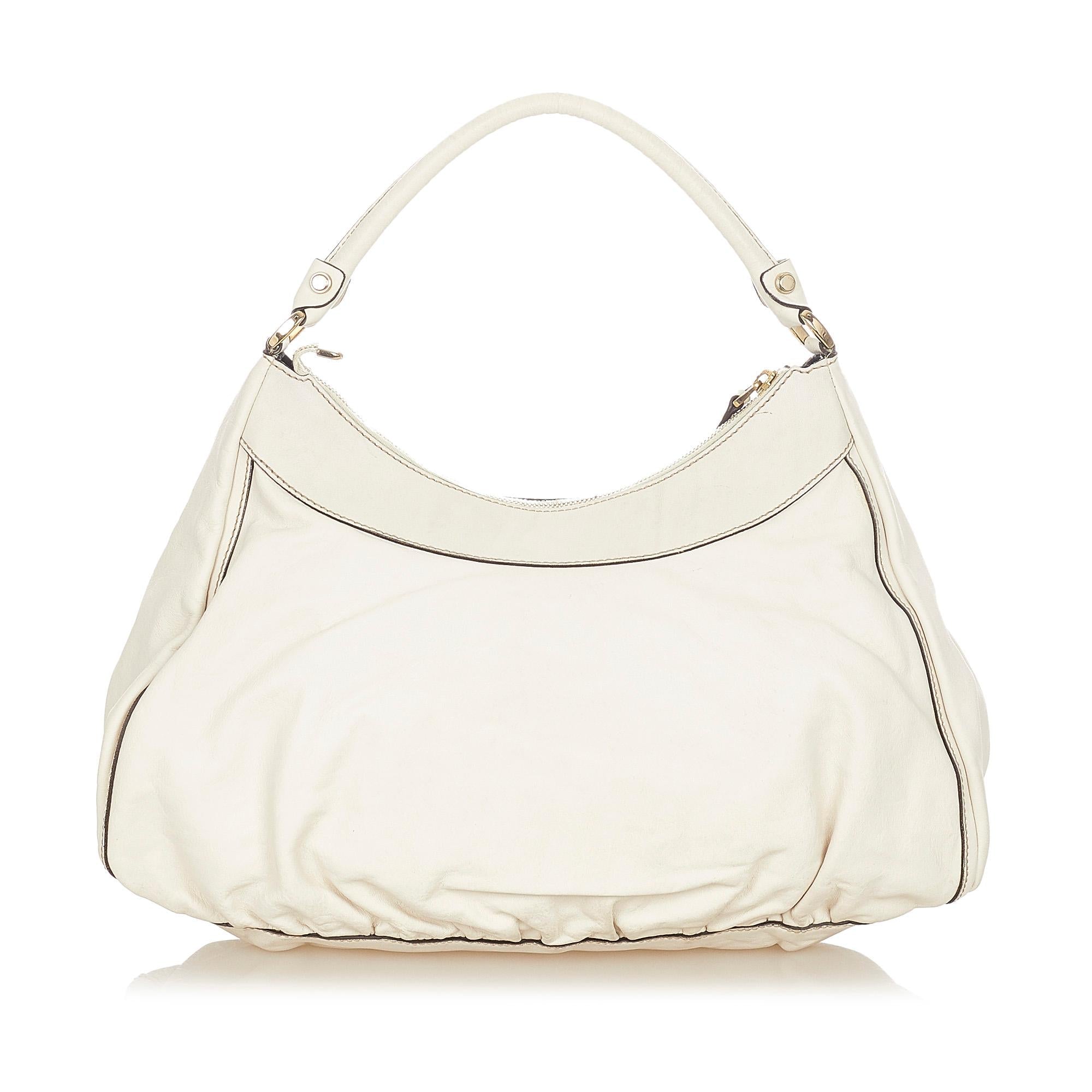 Gucci Guccissima Abbey D-Ring Shoulder Bag (SHG-31977)