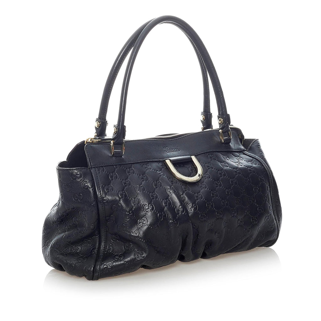 Gucci Guccissima Abbey D-Ring Shoulder Bag (SHG-32003)