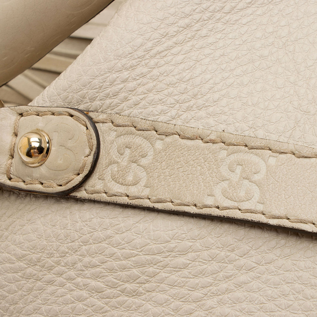 Gucci Guccissima Leather Bamboo Indy Large Satchel (SHF-M8NqdH)