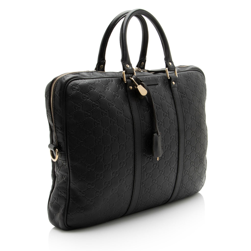 Gucci Guccissima Leather Briefcase