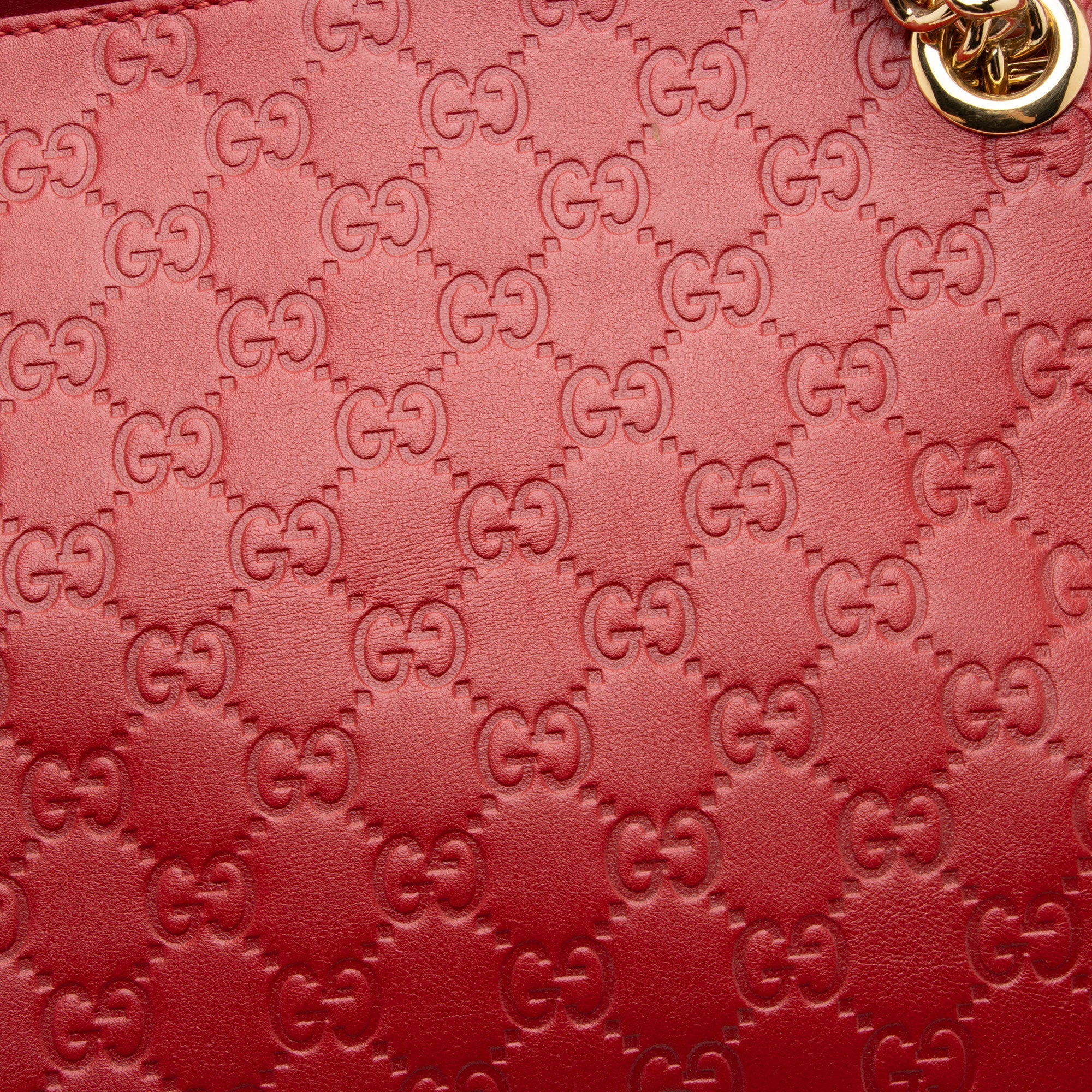 Gucci Guccissima Leather Chain Large Shoulder Bag