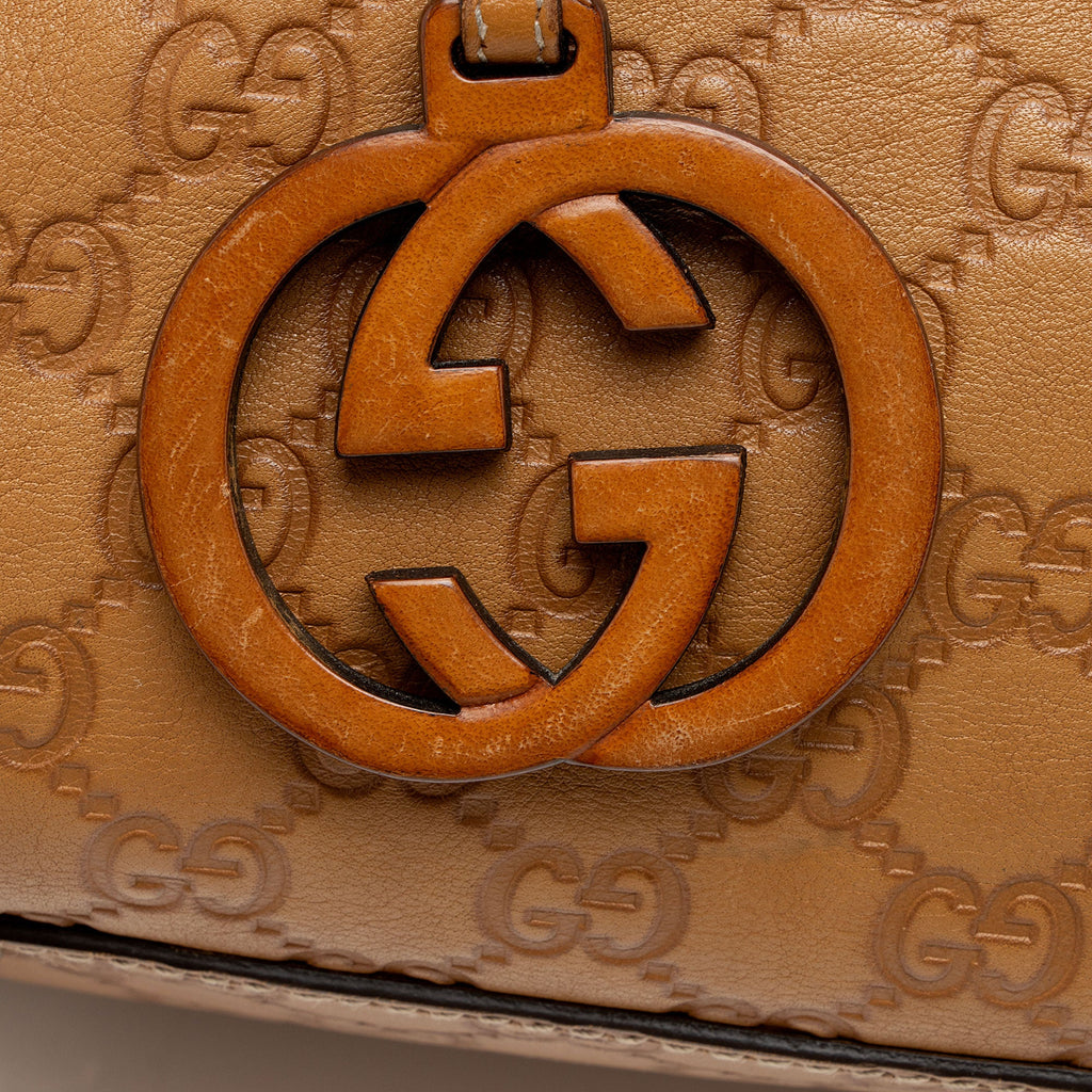 Gucci Guccissima Leather Charm Medium Tote
