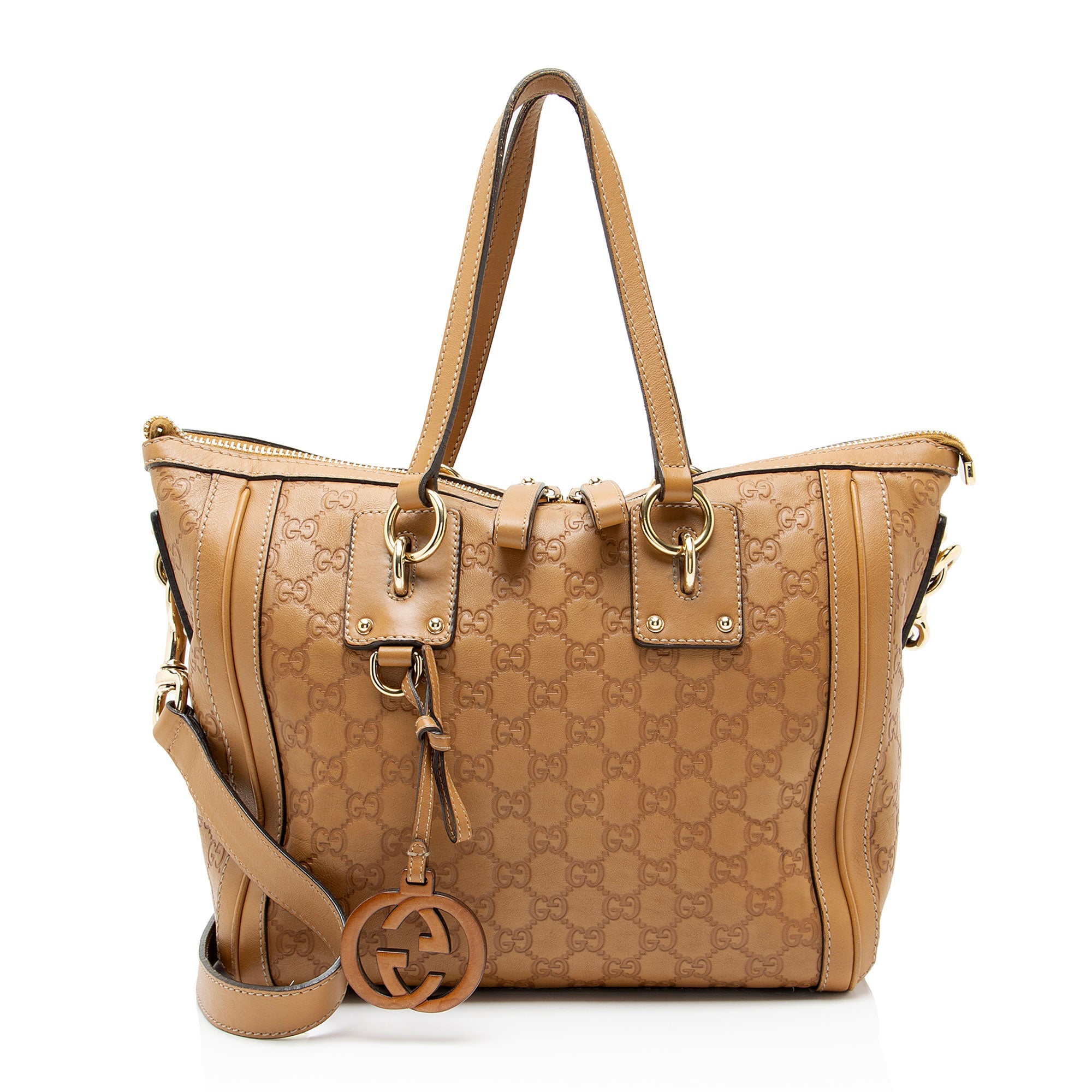 Gucci Guccissima Leather Charm Medium Tote