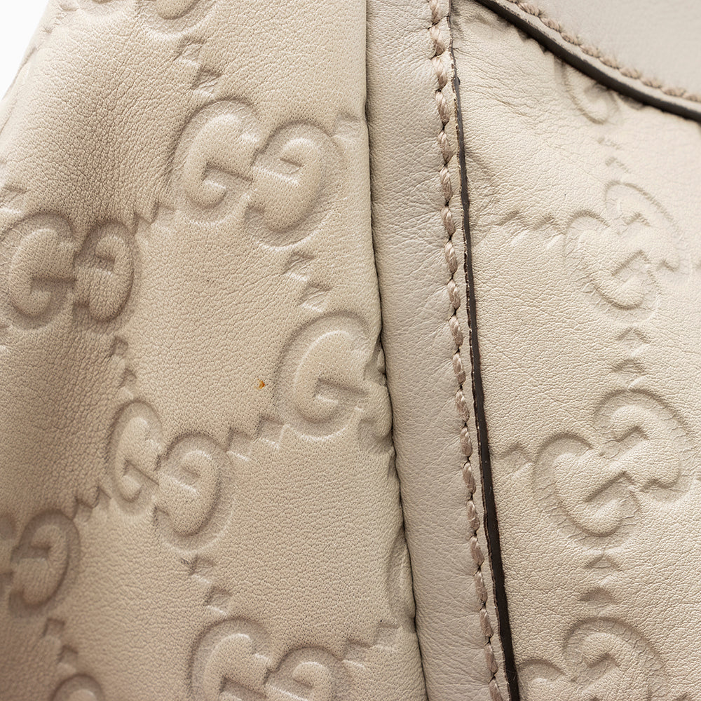 Gucci Guccissima Leather D Ring Small Hobo - FINAL SALE (SHF-15166)