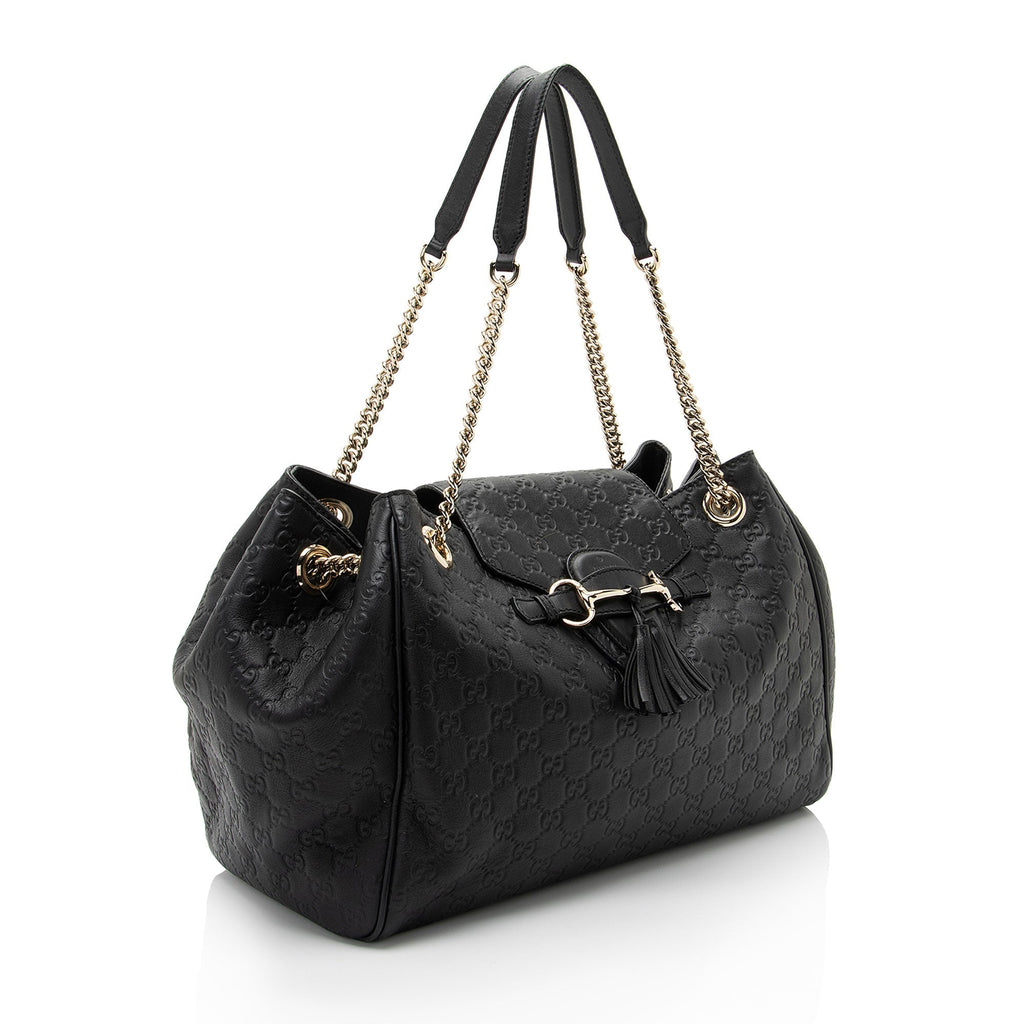 Gucci Guccissima Leather Emily Shoulder Bag