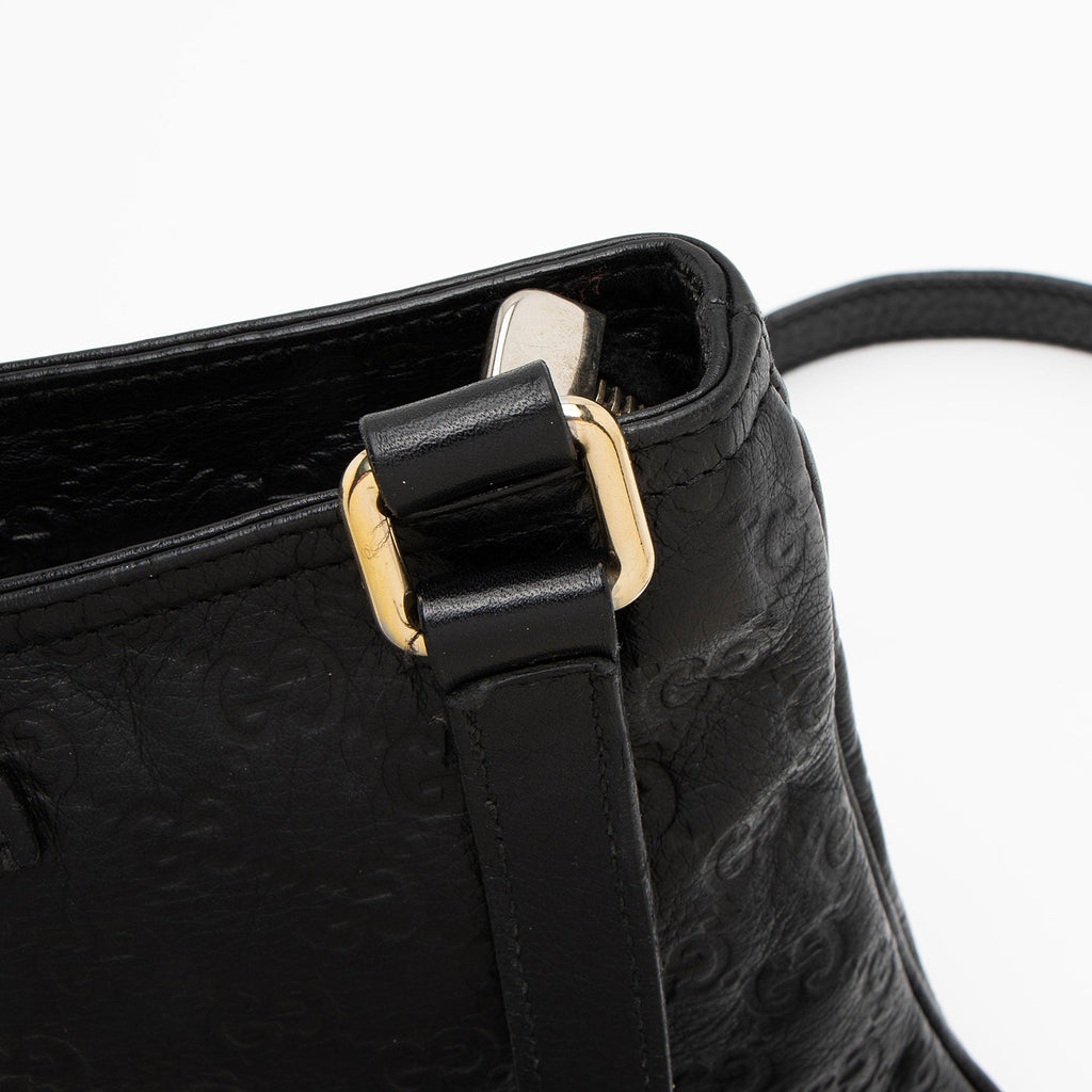 Gucci Guccissima Leather Flat Messenger (SHF-b6Jy3q)