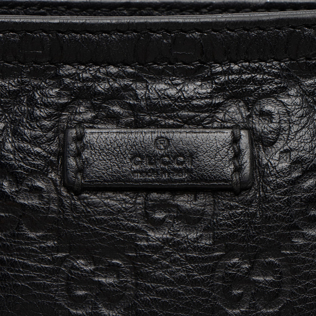 Gucci Guccissima Leather Flat Messenger (SHF-b6Jy3q)