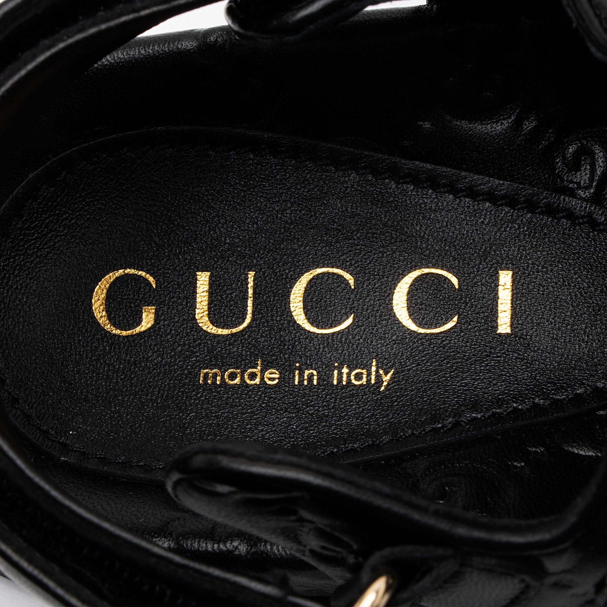 Gucci Guccissima Leather GG Marmont Dad Sandals - Size 7.5 / 37.5
