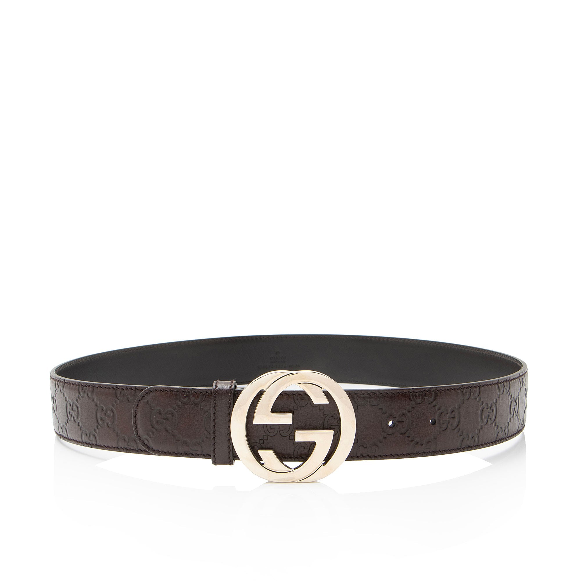 Gucci Guccissima Leather Interlocking G Belt - Size 36 / 90