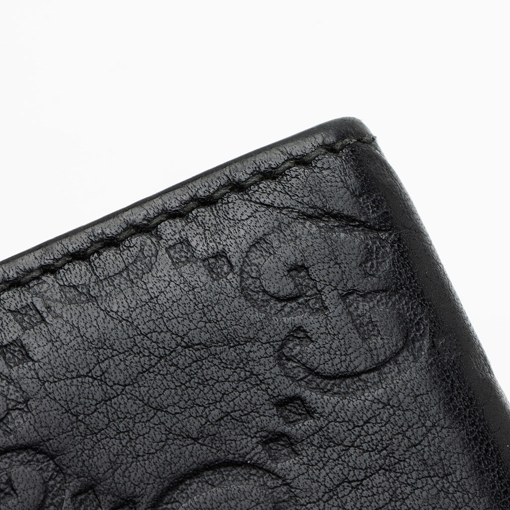 Gucci Guccissima Leather Interlocking G Key Holder