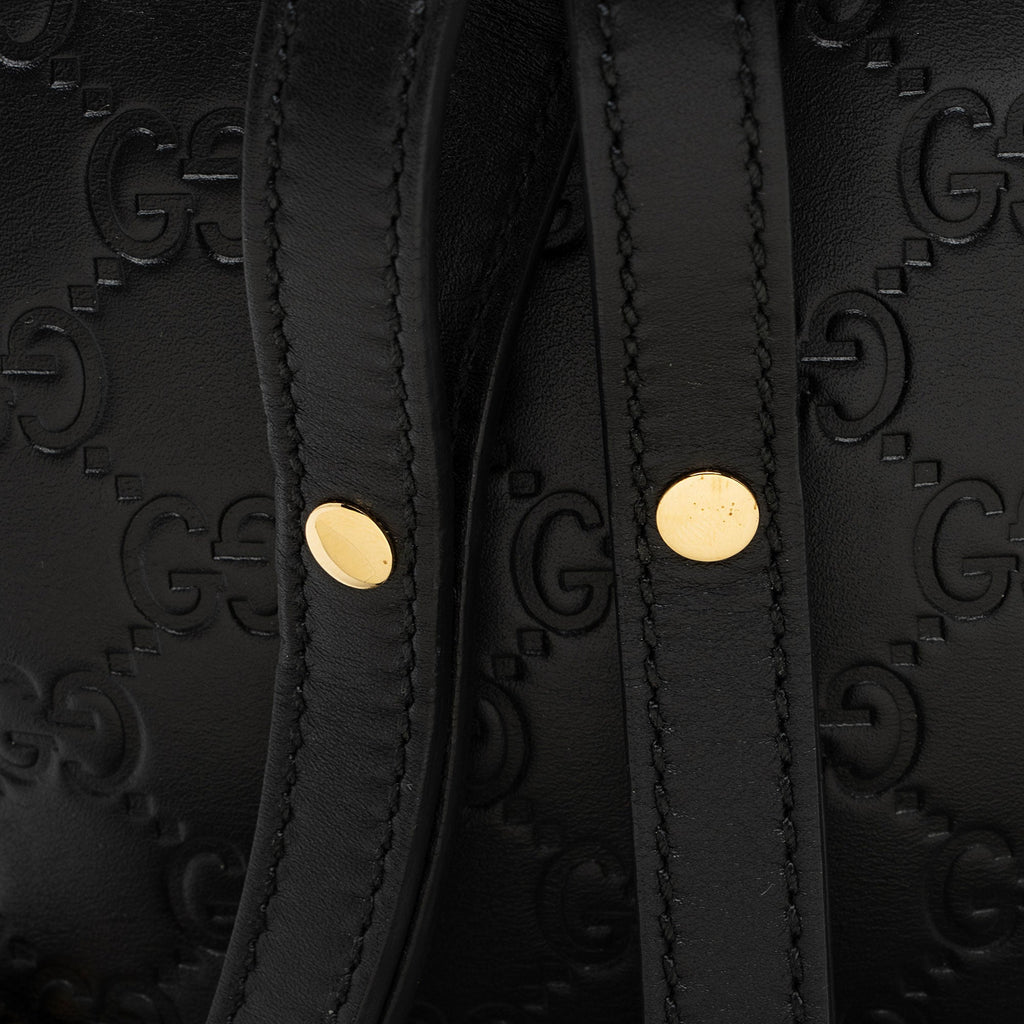 Gucci Guccissima Leather Padlock Backpack
