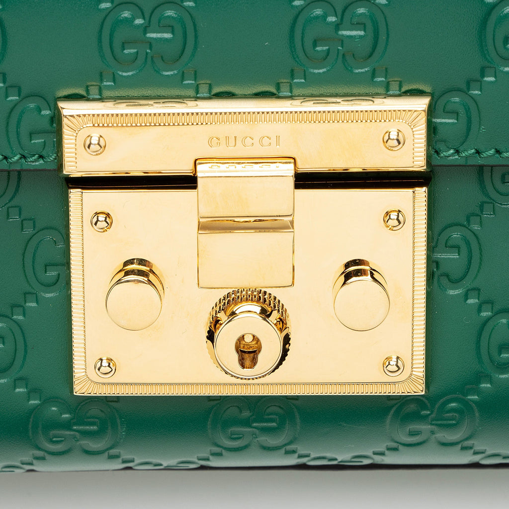 Gucci Guccissima Leather Padlock Small Shoulder Bag