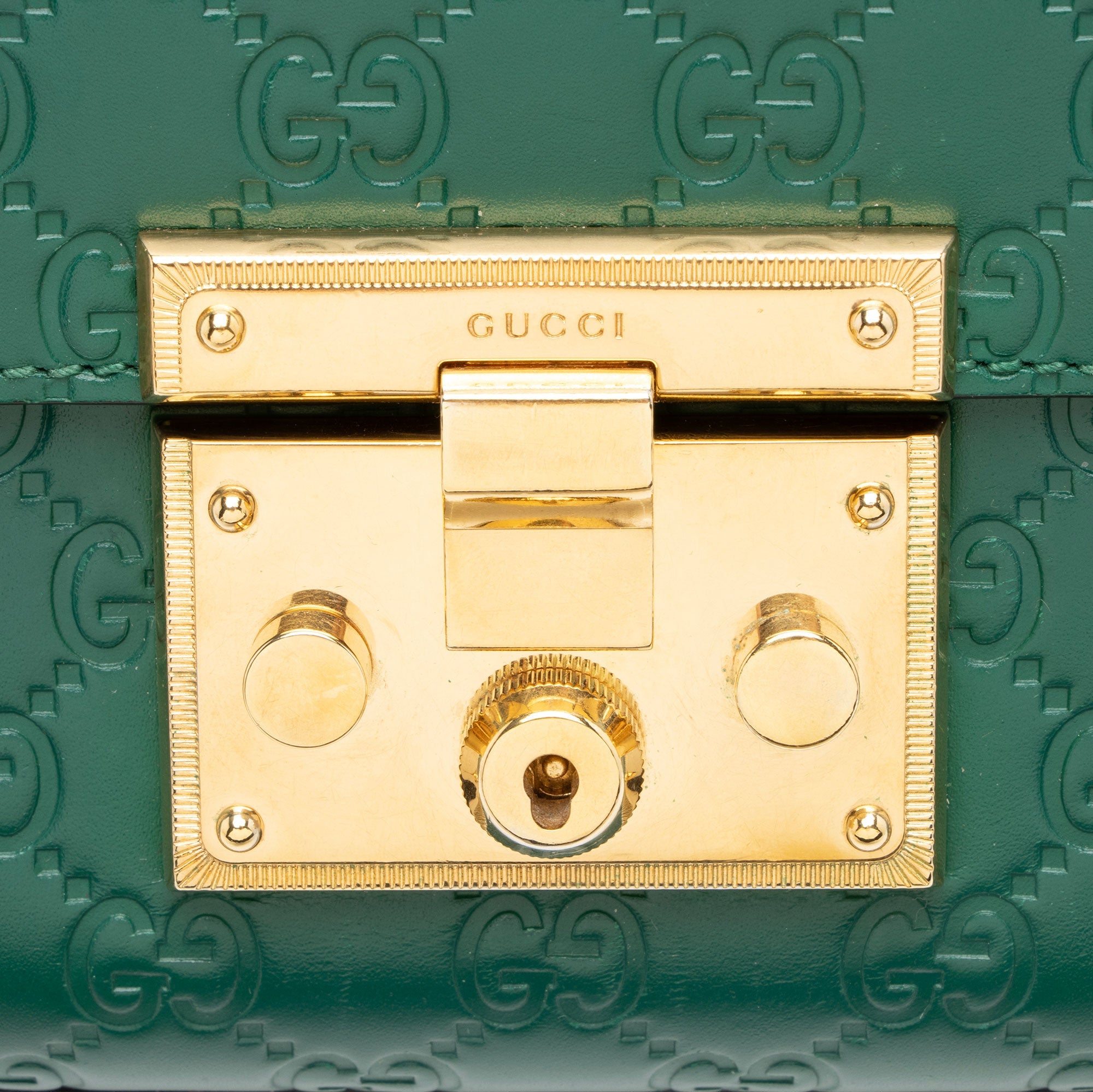 Gucci Guccissima Leather Padlock Small Shoulder Bag