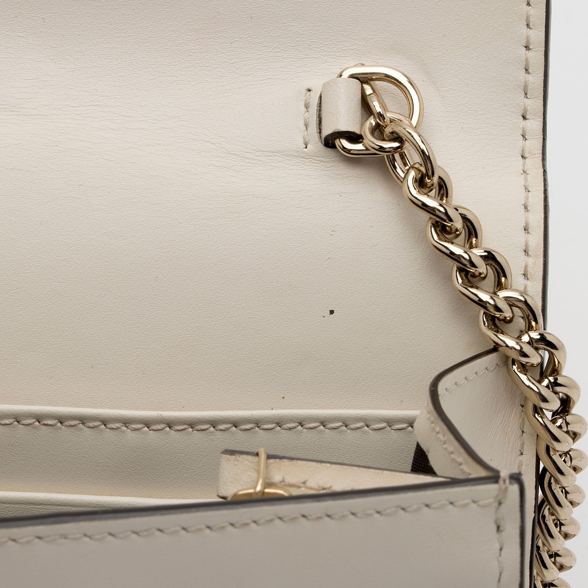 Gucci Guccissima Leather Signature Bow Mini Wallet On Chain Bag (SHF-fAYnZO)