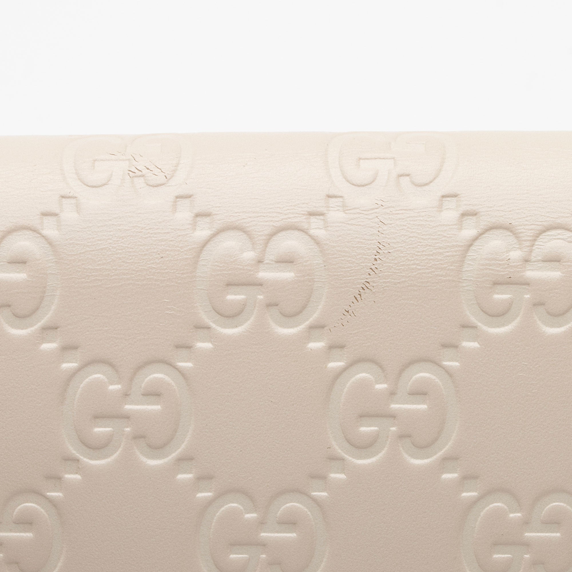 Gucci Guccissima Leather Signature Bow Mini Wallet On Chain Bag (SHF-fAYnZO)
