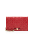 Gucci Guccissima Leather Signature Bow Mini Wallet on Chain