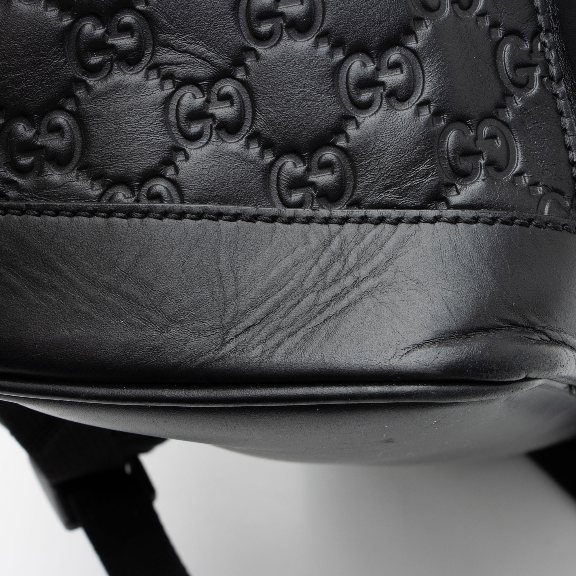 Gucci Guccissima Leather Signature Medium Backpack