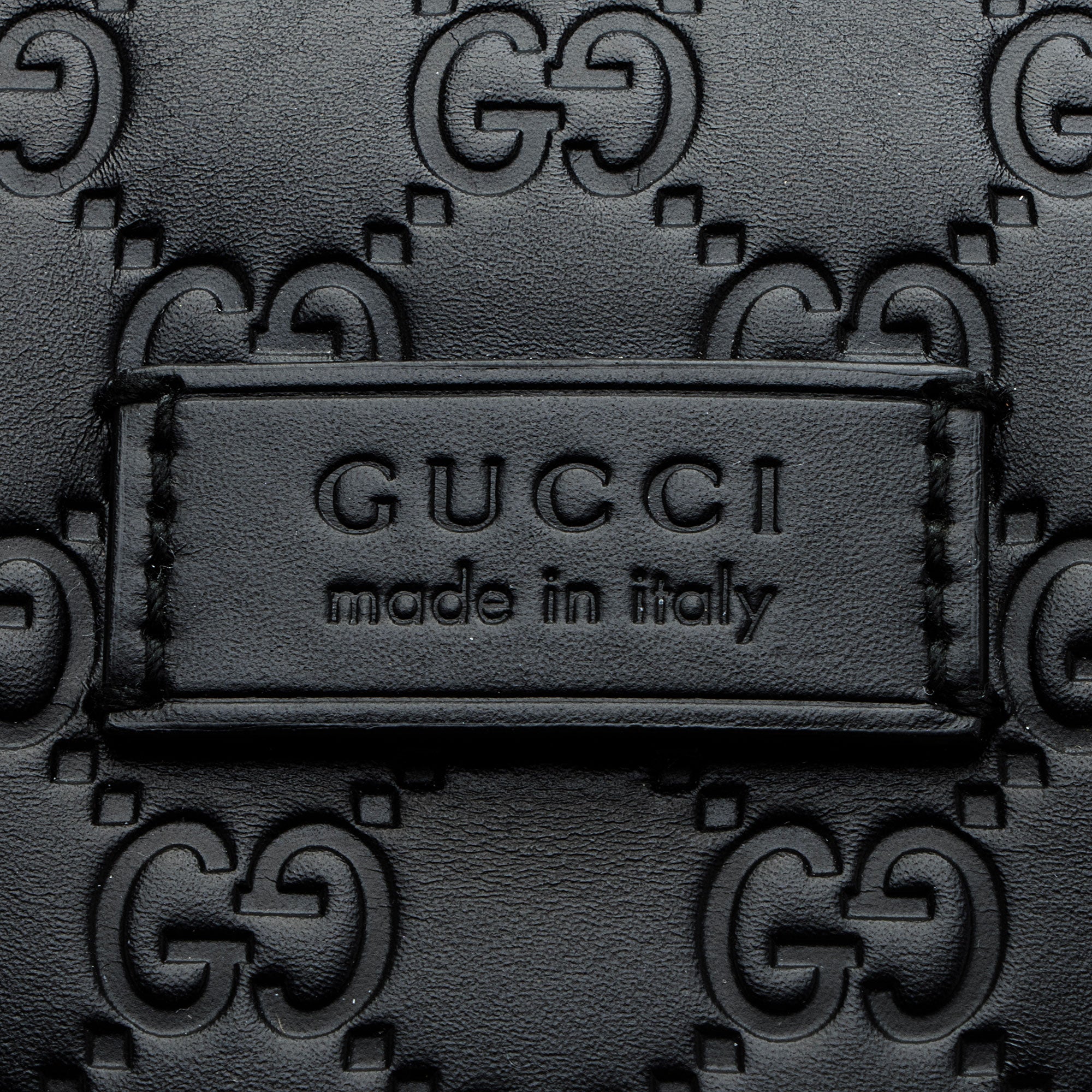 Gucci Guccissima Leather Signature Medium Backpack