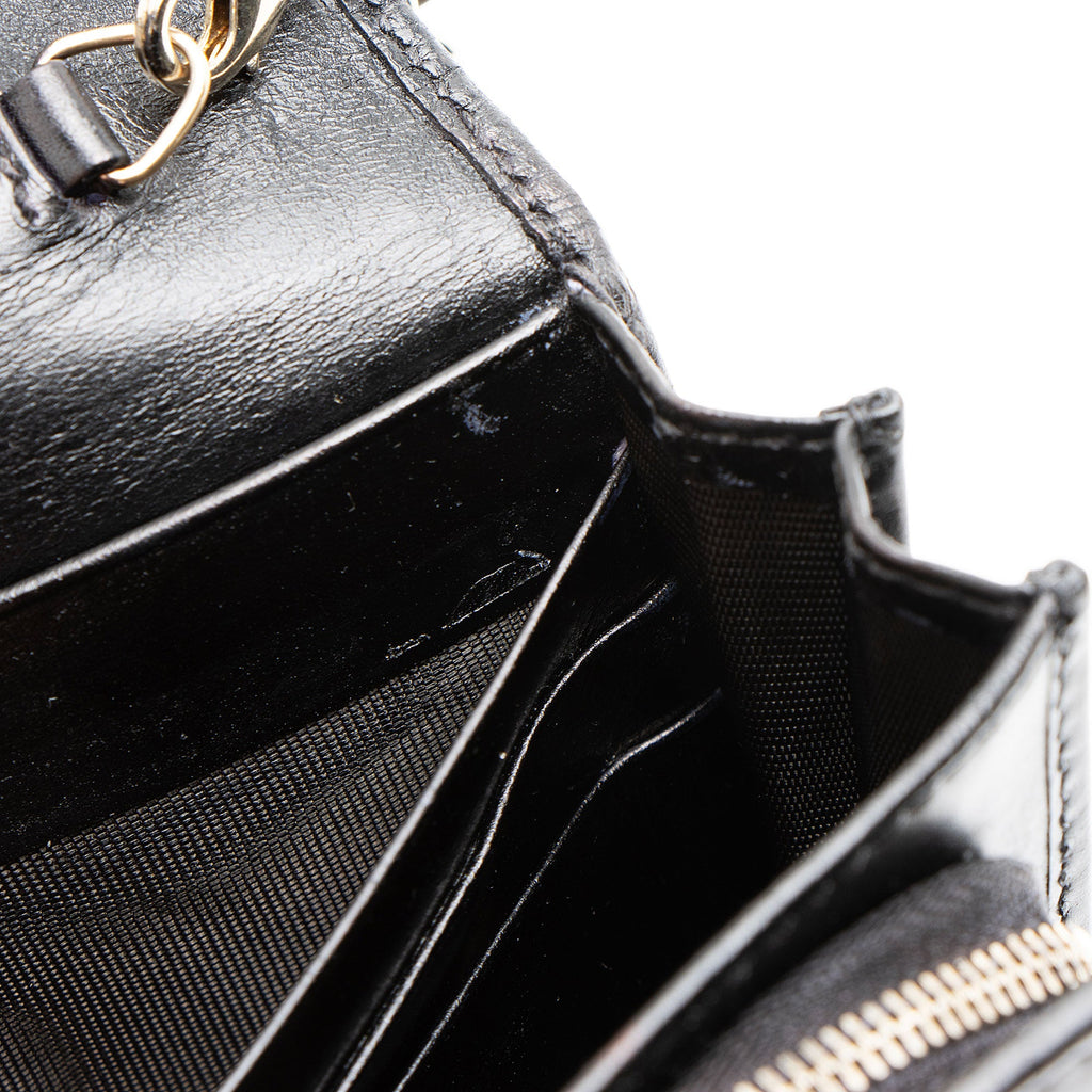 Gucci Guccissima Leather Wallet on Chain Bag (SHF-7tUszV)