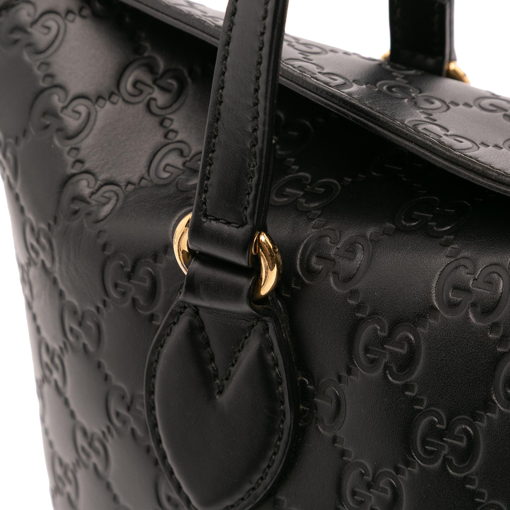 Gucci Guccissima Linea A Fold Over Satchel