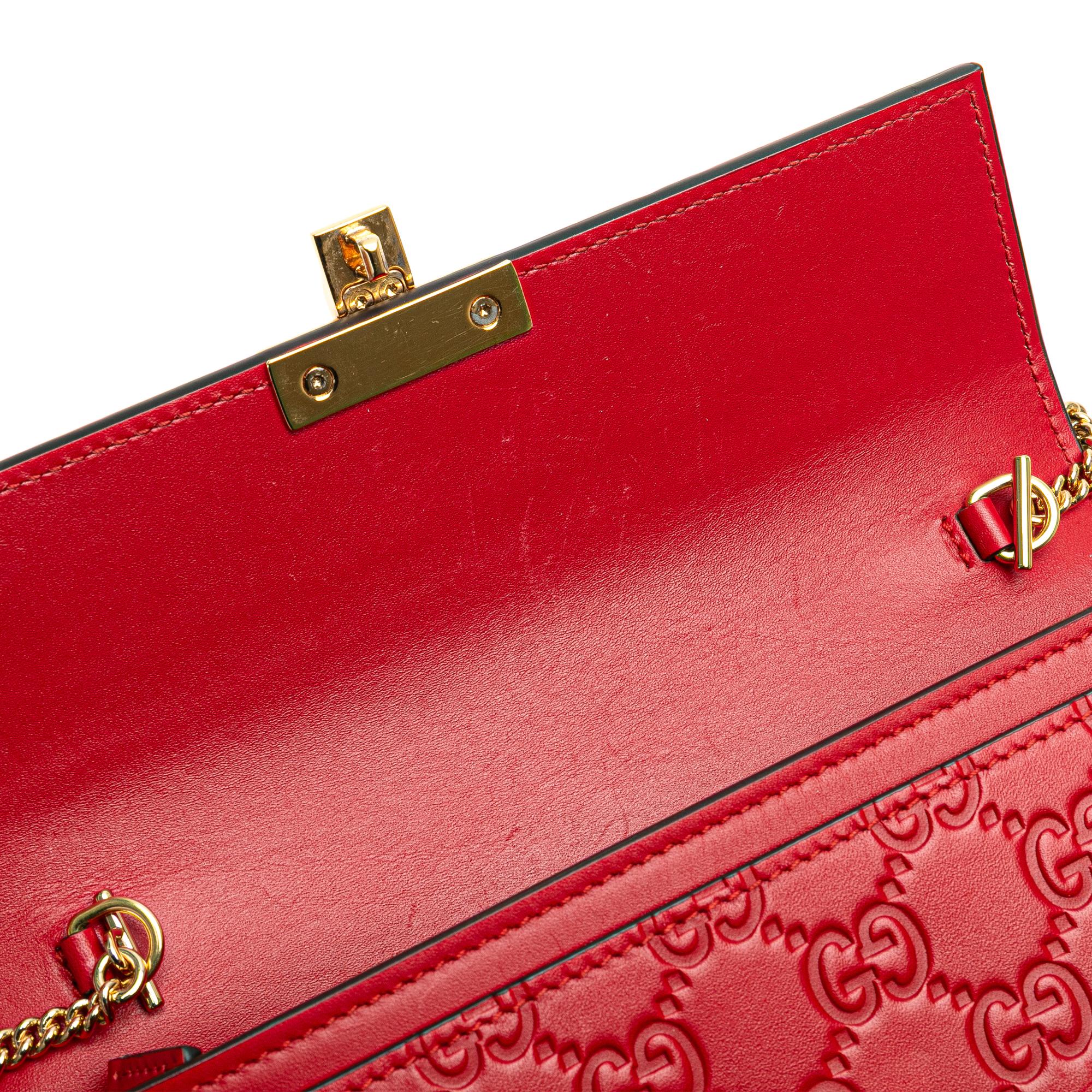 Gucci Guccissima Padlock Wallet On Chain
