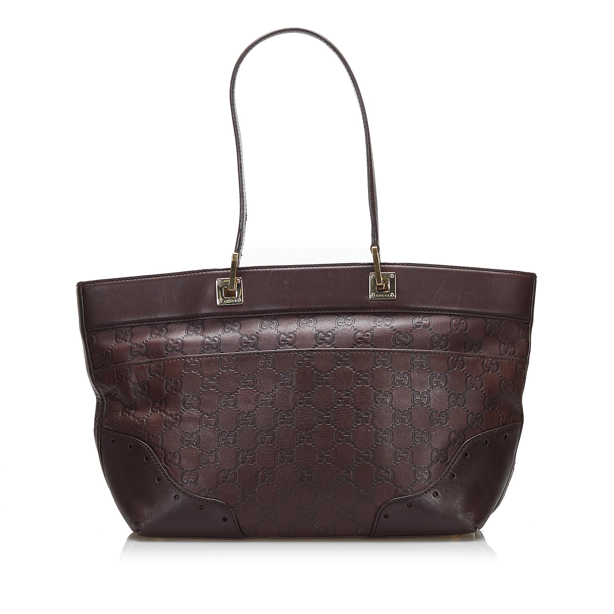 Gucci Guccissima Punch Tote Bag (SHG-V1rTh1)