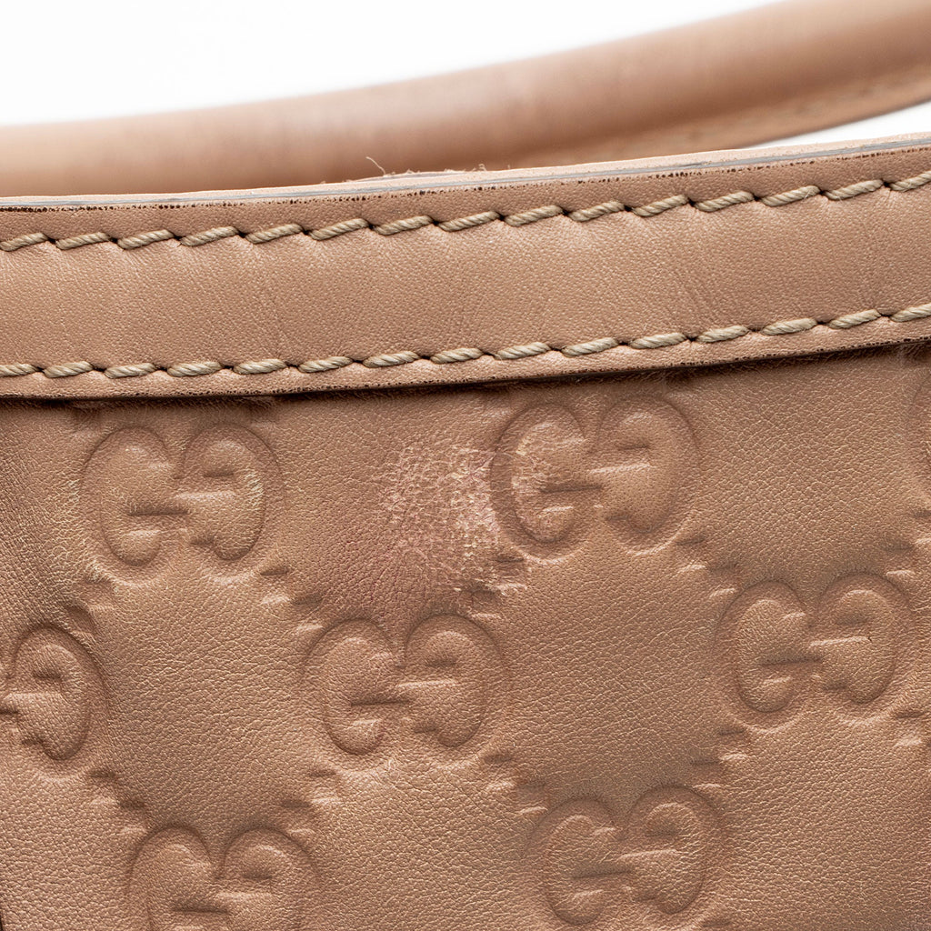 Gucci Guccissima Studded Scarlett Medium Tote