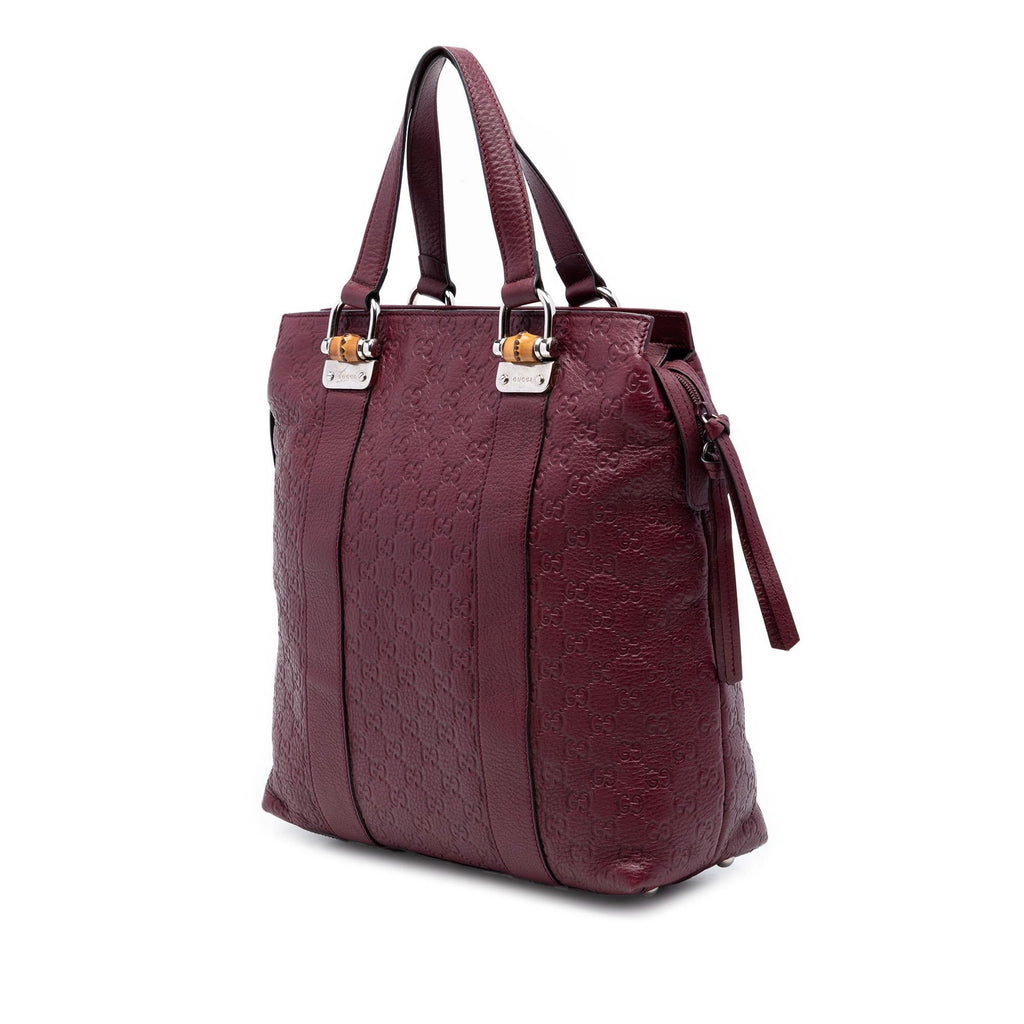 Gucci Guccissima Tender Bamboo Bar Tote