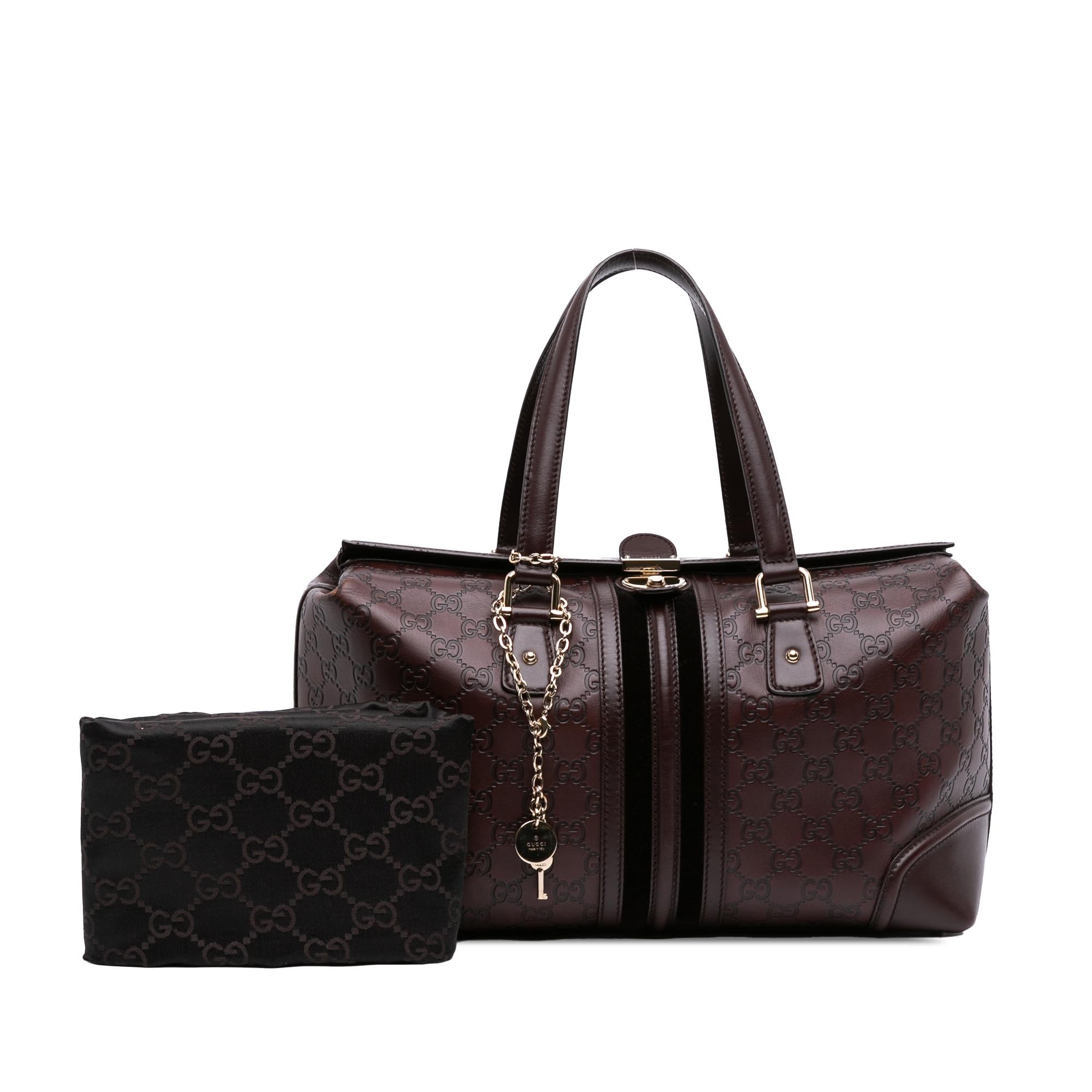 Gucci Guccissima Treasure Boston Bag