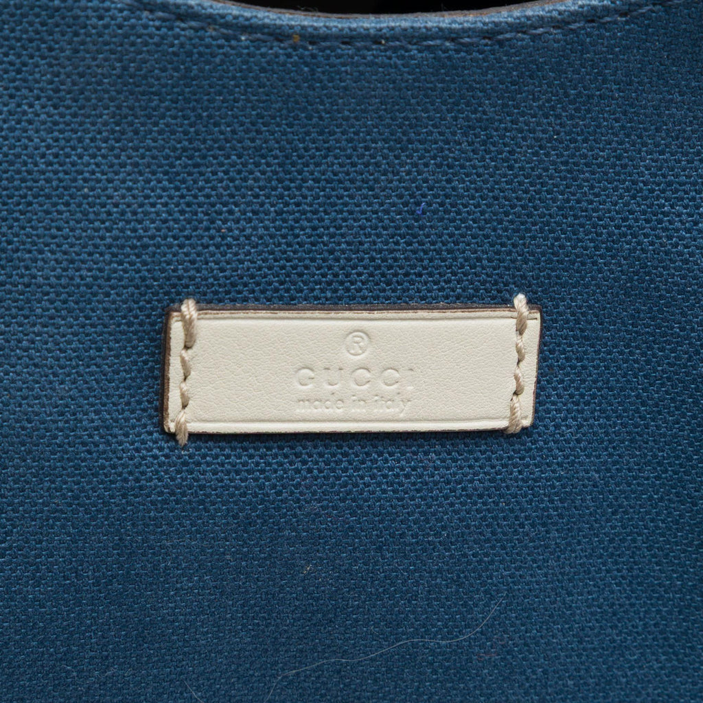 Gucci Guccissima Trimmed Canvas Colbert Shoulder Bag