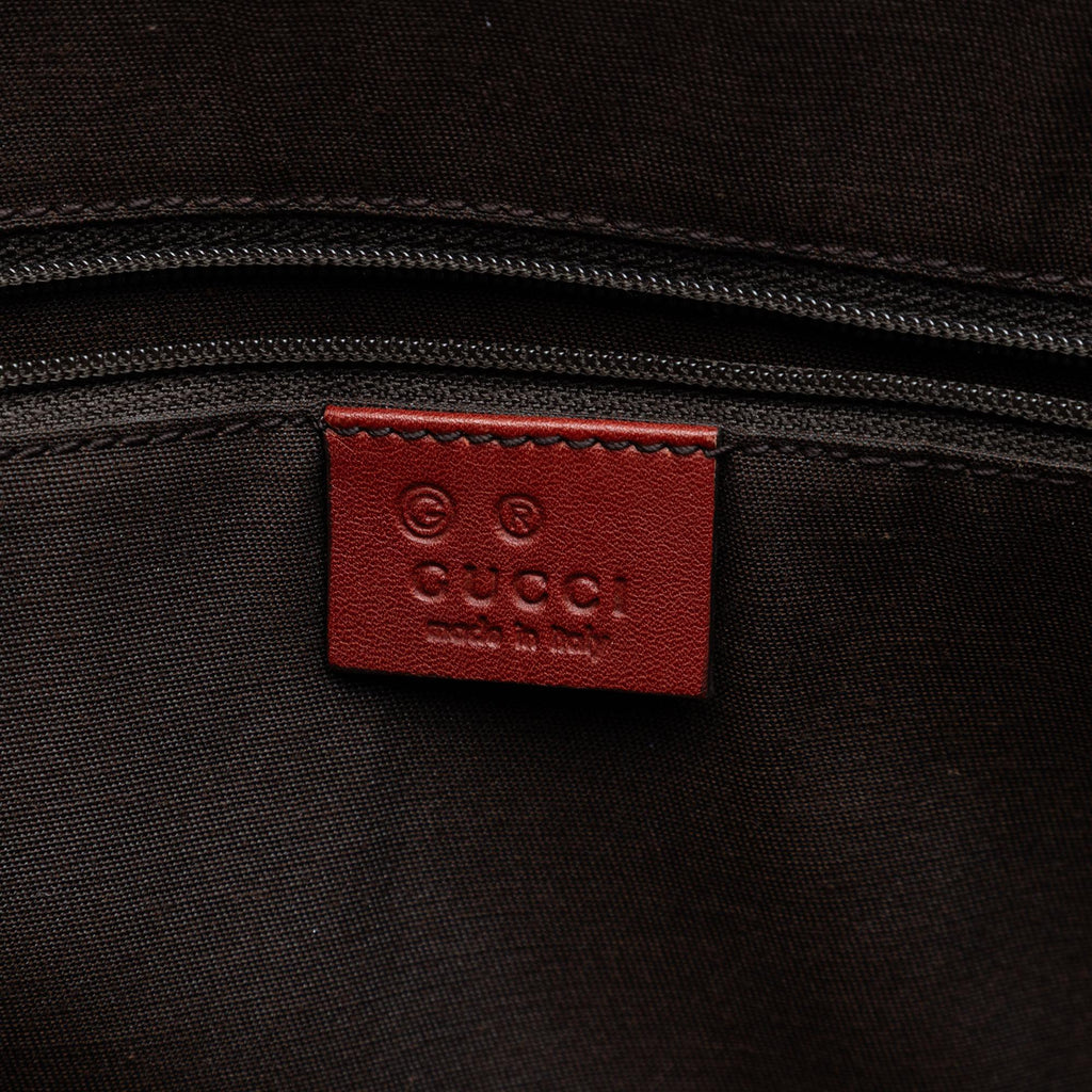 Gucci Guccissima Trimmed Canvas Tote
