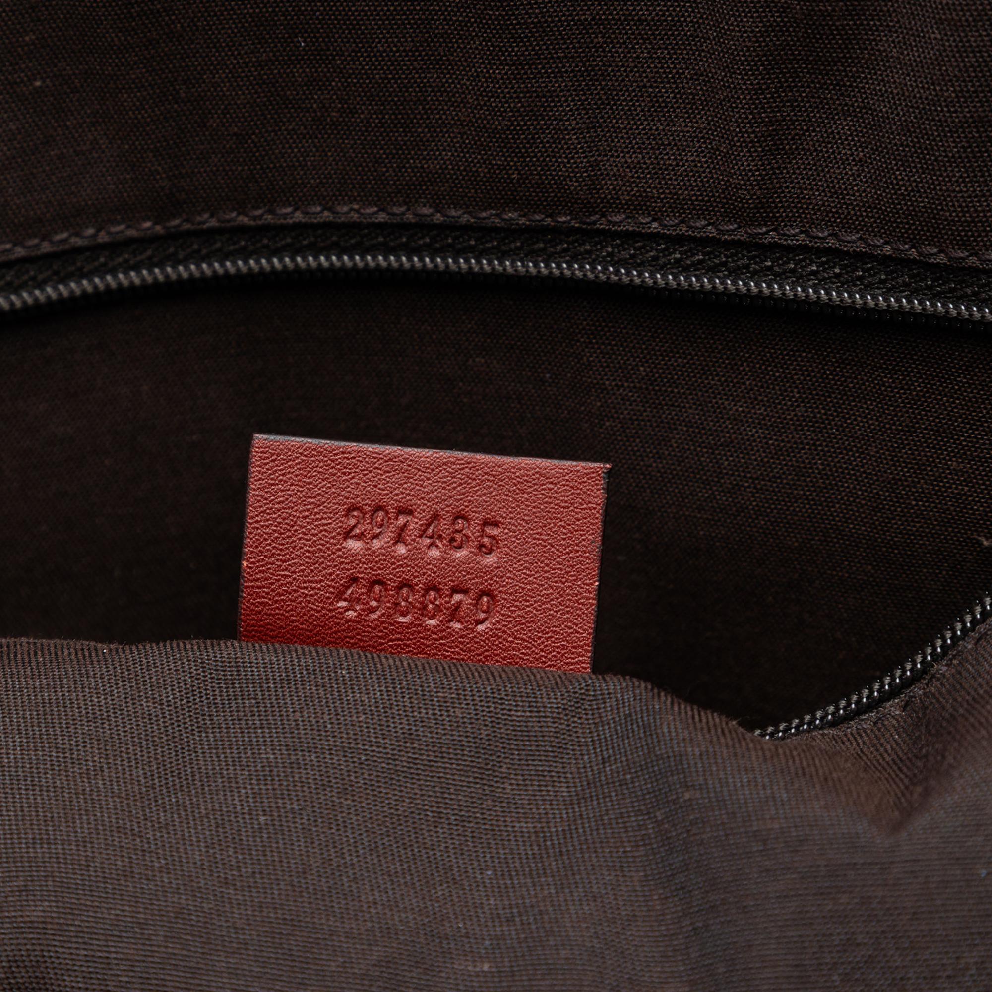 Gucci Guccissima Trimmed Canvas Tote