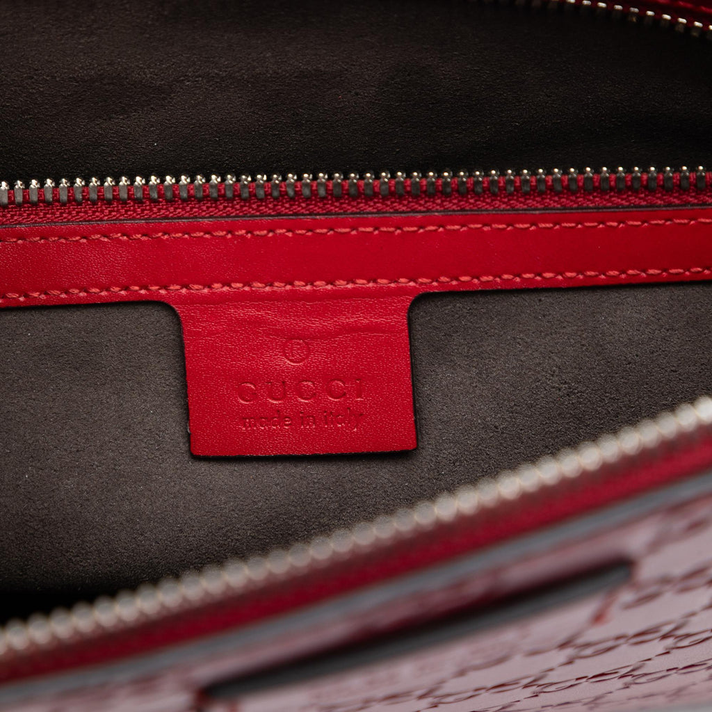 Gucci Guccissima Zip Messenger Bag