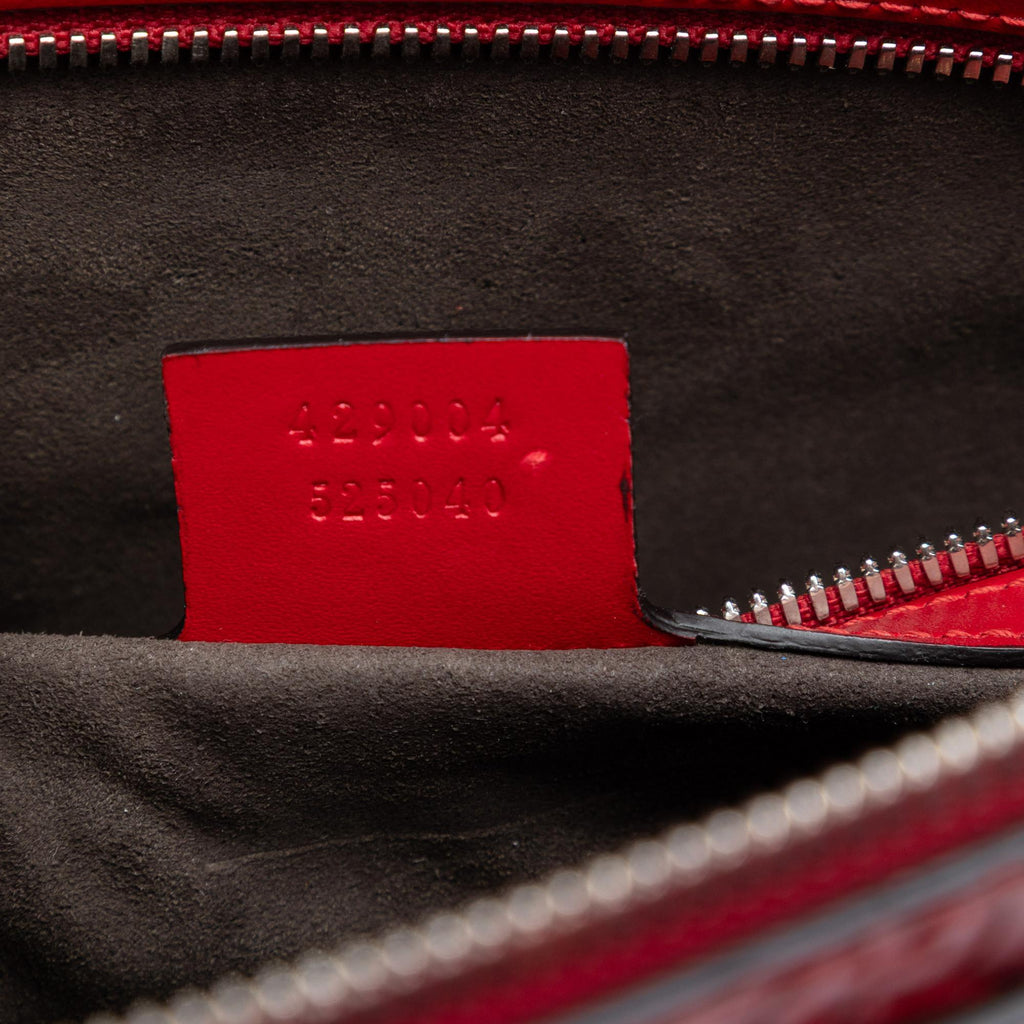 Gucci Guccissima Zip Messenger Bag