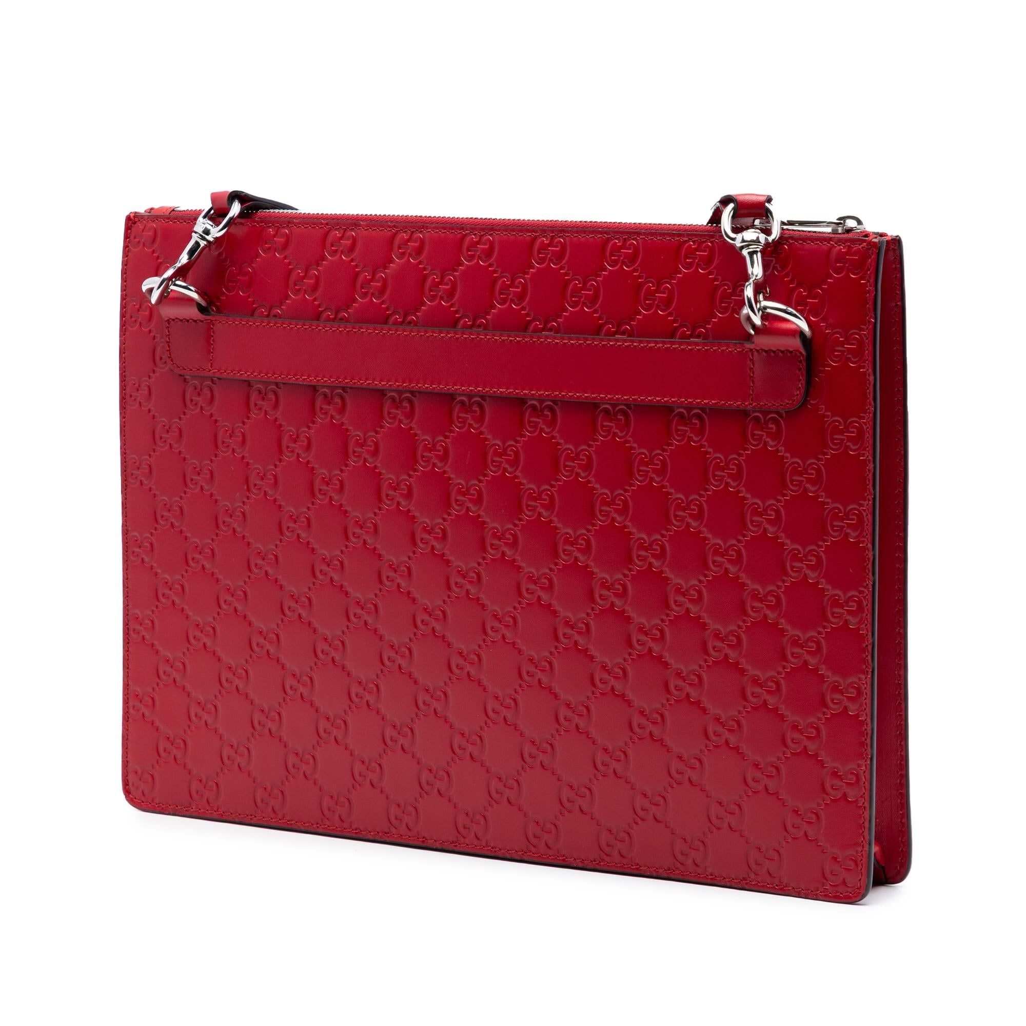 Gucci Guccissima Zip Messenger Bag