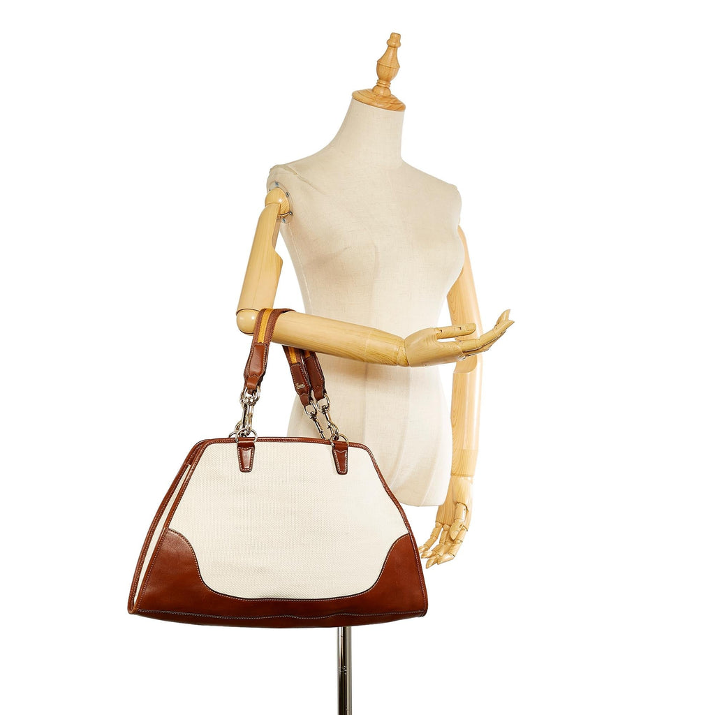 Gucci Horsebit Canvas Tote (SHG-24867)