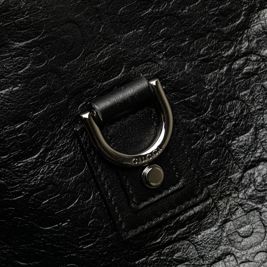 Gucci Horsebit Embossed Leather Abbey D Ring Crossbody