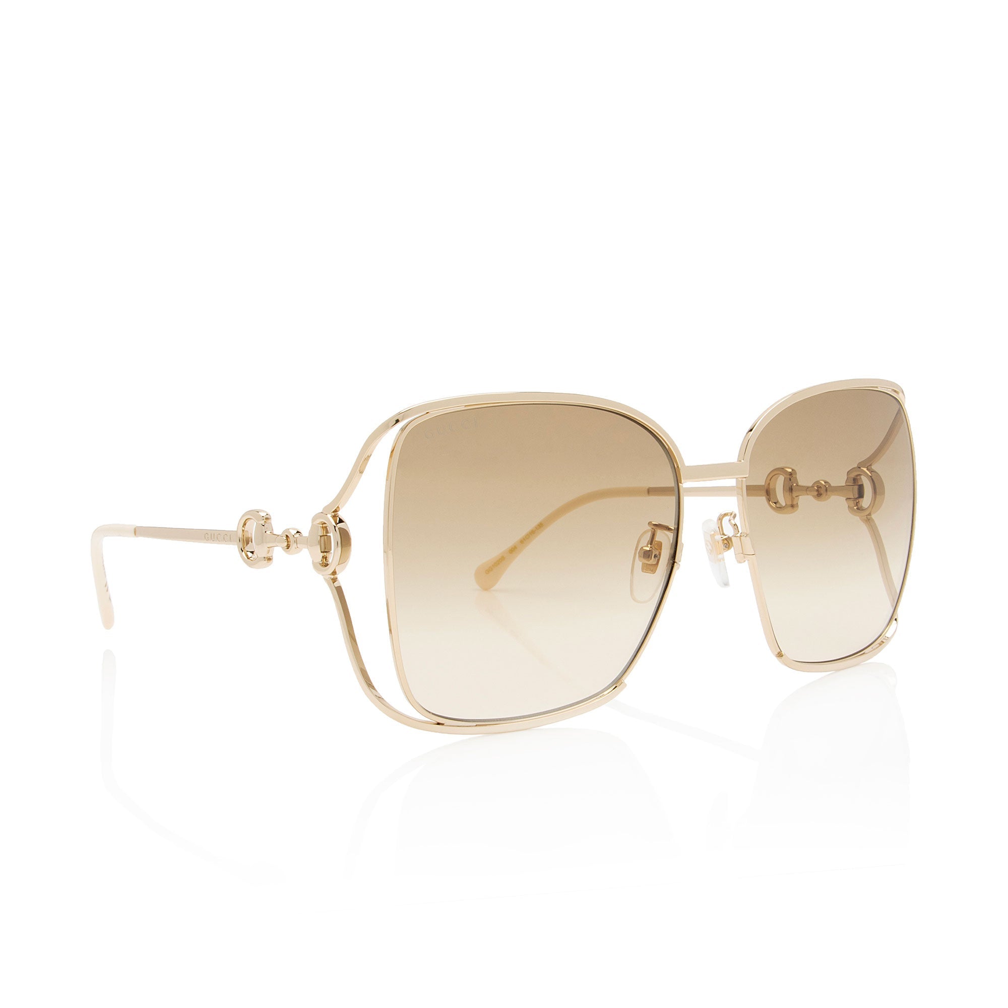 Gucci Horsebit Oversized Square Sunglasses