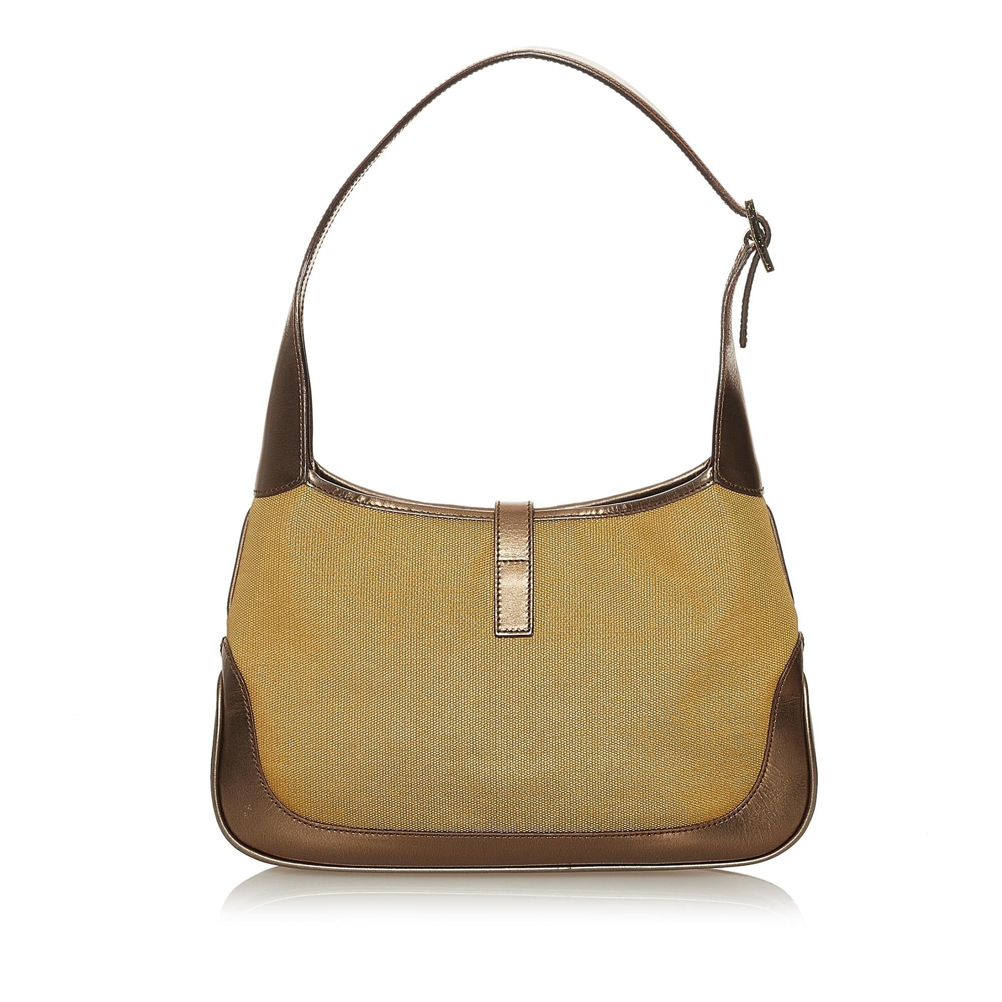Gucci Jackie Canvas Shoulder Bag (SHG-28385)